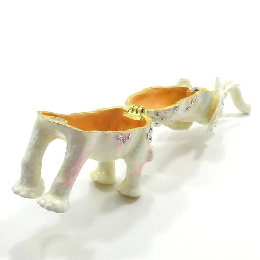 Amazon.co.jp: 白象 ゾウ 置物 ラインストーン装飾 かわいい