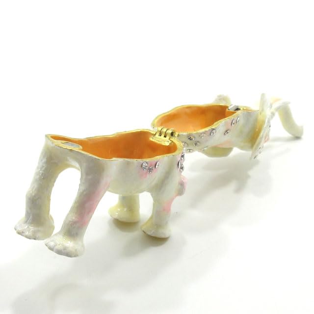 Amazon.co.jp: 白象 ゾウ 置物 ラインストーン装飾 かわいい 白い象