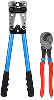 iCrimp Battery Cable Lug Crimping Tool for 8, 6, 4, 2, 1, 1/0 AWG Heavy Duty Wire Lugs, Battery Terminal, Copper Lugs with Wire Shear Cutter