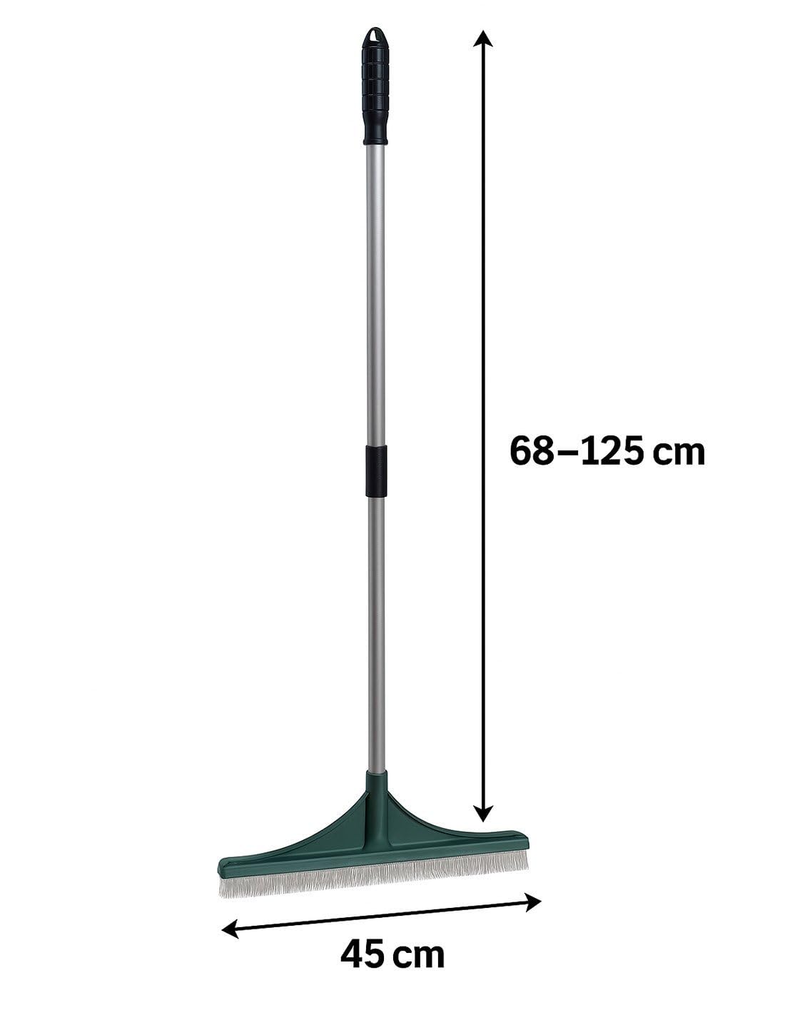 JARDIN202 - Rastrillo para peinar Barrer Césped Artificial Deluxe | Cepillo con Mango Incluido| Hojas | pelos