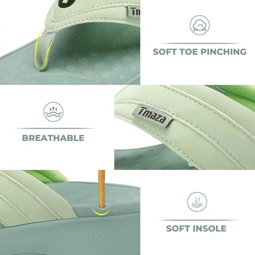 Image of Womens Platform Arch Support Flip Flops | Summer Wedge orthotic Slide Sandals footbed Thong Sandals for Pool Beach