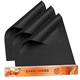SKYBD 3 Pack Nonstick Oven Liners for Bottom of Oven, Reusable - Heavy Duty Large Teflon Mats 16x 24', Easy to Clean - Electric Gas Oven Floor Protector Liner -Reduce Food Spills and Stuck