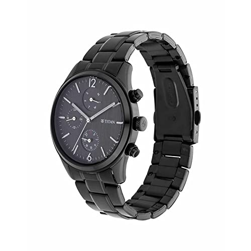 Titan-Mens-Metropolitan-Charm-Mens-Multifunctional-Black-Watch-with-Metallic-Accents-NS1805NM02