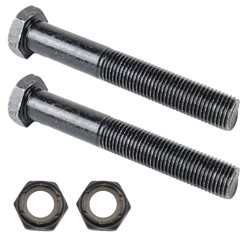 Replacement Longboard Truck Kingpin and Nut 64mm Gloss Black Floating 2-Pack