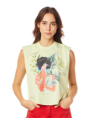 Regata,Regata Estampada,Colcci,feminino,Verde,GG