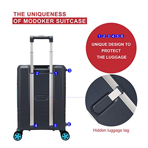 Hardside Spinner Wheel Luggage, Carry-On Travel Suitcase 20