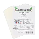 Oasis Supply Ultra Flexible Edible Icing Sheets – 12 Premium Frosting Sheets 8.5 x 11 Printable Edible Paper...