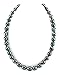 14K Gold Dark Tahitian South Sea Baroque Cultured Pearl Necklace - AAA Quality, 17"