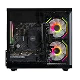 Veno Scorp Gaming PC AMD Ryzen 5 4500 Processor Nvidia RTX 3050 6GB Graphics Card - 16GB 3200MHz Ram - 512GB NVMe SSD - 550W PSU - Windows 11 - WiFi - Mini Nemesis 3 Black - Image 2