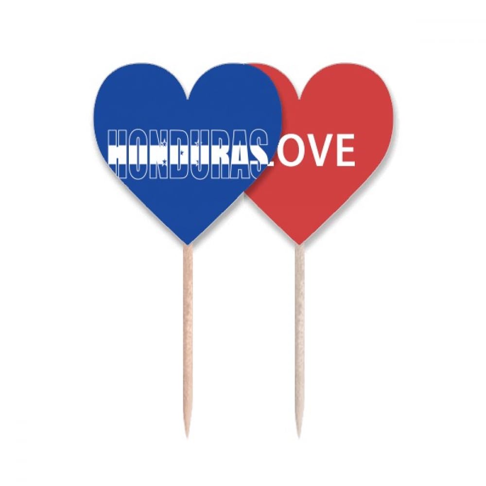 Pic drapeau Honduras pour cupcake et décoration de gâteau de fête