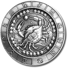 1 oz .999 Fine Silver Zodiac Round Cancer The Crab Jun 21 Jul 22