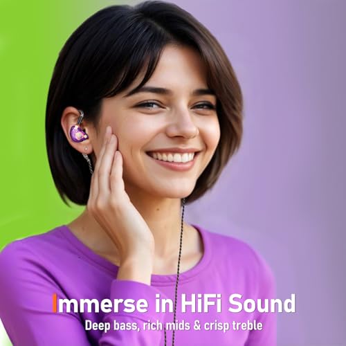 Image of Audiovance Vibes 202MC USB-C HiFi Wired Earbuds, Type-C Headphones with Mic