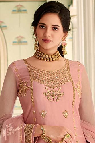 Delisa New Indian/Pakistani Eid Special Party/Ethnic wear Georgette Straight Ghagra Style Salwar for Womens NEW 004