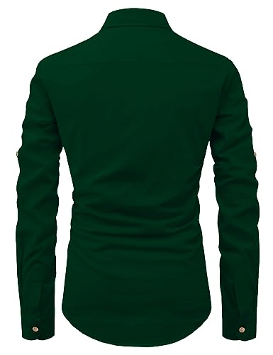 Image of Vida Loca Men Cotton Full Sleeve Casual Spread Collor Slim Fit Short Kurta for Men and Boys (Pack of 2)