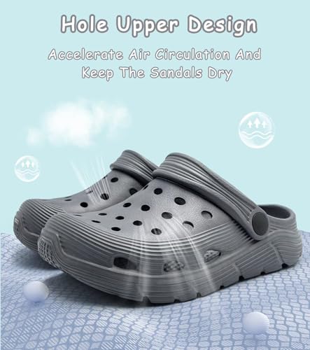 Image of Toddler Kids Garden Clog Slip On Slide Sandals Beach Water Shoes