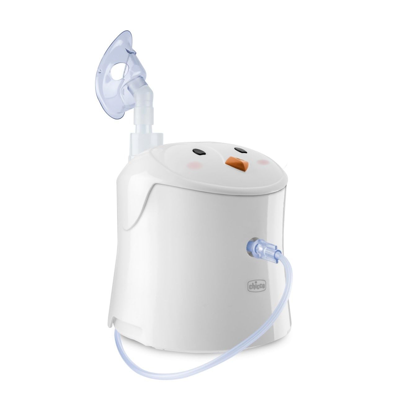 Chicco Aerosol Easy Breath Baby, a Forma di Simpatico Pinguino, Aerosol a Pistone per Neonati, Bambini e Adulti, Aerosol Portatile, Ultracompatto, Con Due Mascherine Morbide Ed Ergonomiche, 0 Mesi+