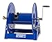 Coxreels 1125-4-325 Hand Crank Steel Hose Reel, 1125 Series - ½” x 325’, 3,000 PSI - Heavy Duty All Welded Steel A Frame - Adjustable Tension Break – Made in the USA, Blue
