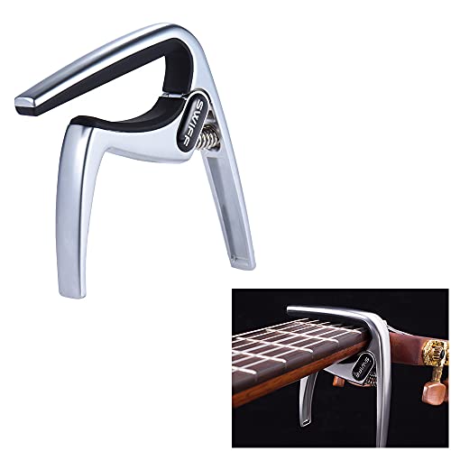 EURYTKS Accessoires d’instruments de Musique Pince de Capo de Guitare à Clip à Changement Rapide à Une Main en Alliage… - Les Beatles, Paul McCartney, John Lennon, RIngo Starr, George Harrison EURYTKS Accessoires d'instruments de Musique Pince de Capo de Guitare à Clip à Changement Rapide à Une Main en Alliage… – Image 3