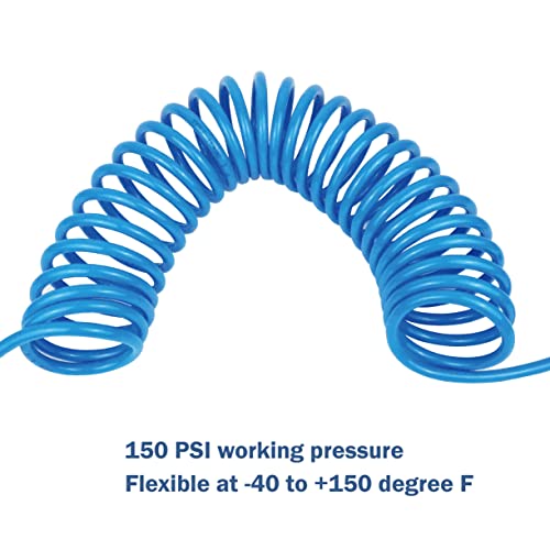 MELPRISU-025-inch-x-25-ft-PU-Recoil-Air-Hose-Bend-Restrictor-Air-Compressor-Hose-with-025-Industrial-Universal-Quick-Coupler-and-IM-Plug-Kit