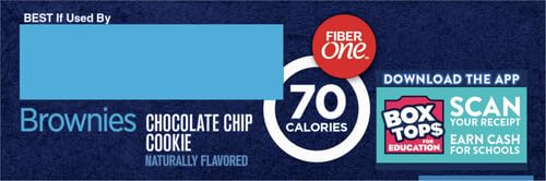 Fiber One DCS-3637 70 Calorie Brownies, Chocolate Chip Cookie, Snack Bars thumb #14
