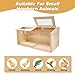 Solid Wood Chicken Brooder Box with Lighting Kit & Thermometer - Indoor Brooding for 25 Chicks (32x16x16) - Ideal for Chickens, Ducks, Quails, Hamsters & Lizards