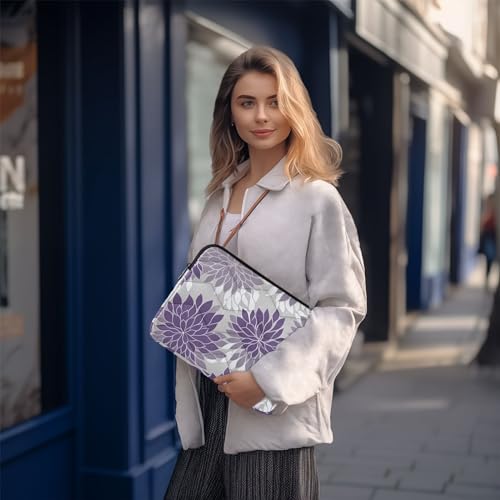 Funda para portátil floral lilac 13-14 pulgadas resistente y impermeable miniatura 7