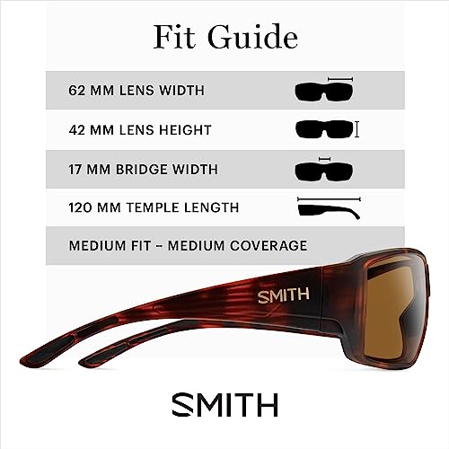 Smith Guide’s Choice Sunglasses – Performance Sports Active Sunglasses For Biking, Running, Fishing & More – For Men & Women – Matte Tortoise + Brown Chromapop Glass Polarized Lenses #TOP3