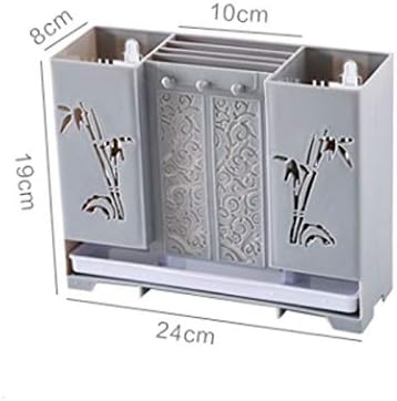 Kitchen Tools Block Wall Mounted Chopsticks Storage Box Holder Spoon Drain Cage Plastic Tube