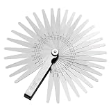 Set di spessimetri con 32 fogli (0,02-1,0 mm), indicatore metrico e pollici di precisione ...