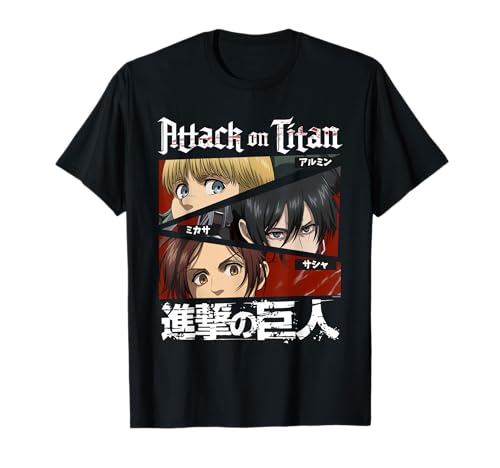 Ojos de Personajes y Kanji de Anime de la Temporada 4 de Camiseta