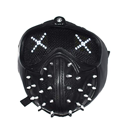 Watch Dogs Mask Wrench Led 25 Expression Changeable Ghost Marcus Cosplay Prop Resin (Led) #TOP3