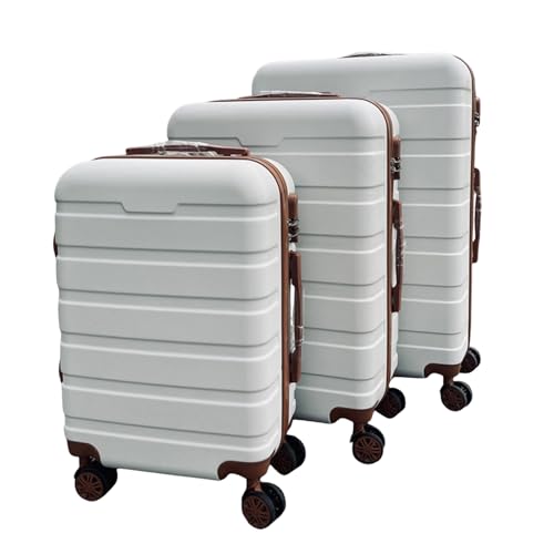 3 Pcs Luggage Suitcase with Different Sizes (20/24/28 Inch) and Large Hard Shell, Suitcase Set with Spinner Wheels & TSA Lock, Travel Luggage Set for Business Trips