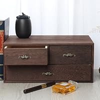 レトロな小物書類入れケース 引き出し アンティーク 収納ケース Amazon.co.jp: MJKQ9 小物チェスト 収納ケース 引き出し モニター台