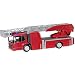 Produktbild herpa 013017" Minikit: Mercedes-Benz Econic Drehleiter Miniaturfahrzeug, rot