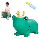 INPANY Bouncy Horse, Frog Hopper Toys, Toddlers Bouncing Animal Hopping Toys, Inflatable Ride on Rubber Bouncer, Outdoor Indoor Baby Birthday Gifts for 2 3 4 Year Old Girls Boys