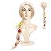 Produktbild OVBOVA Prinzessin Cosplay Perücke für Frauen/Mädchen,Perücke Damenperücke Karneval lang Zopf geflochten Blonde Blond Rapunzel, Zöpfe Geflochten Haare lange Ersatz synthetische Perücken für Kostüm