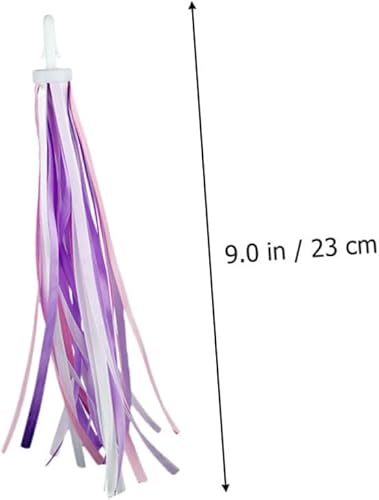 Miniatura 3 de BESPORTBLE 12 pcs Girls and Bike Kid Tassel Colorful Fabric Bicycles Grips Ribbon Tree Handlebar Boys Tassels Cycling Streamer Gifts Accessory Girl