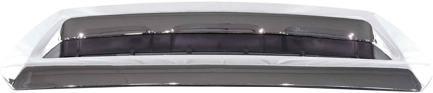Hood Air Vent Compatible with 2017-2019 Sierra 2500 HD 3500 HD (Chrome Black)