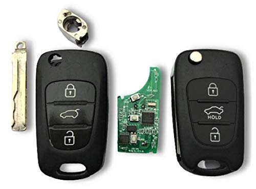 Voucher de servicio de reparación – Hyundai i20 i30 ix35 Verna Accent 3 botones remoto Flip Key Reparación carcasa carcasa de repuesto