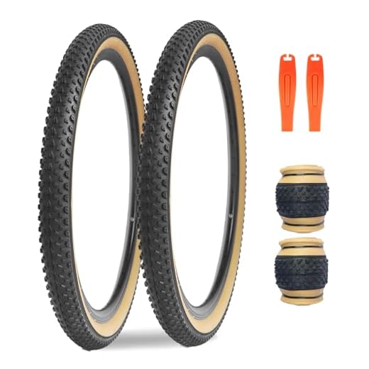 MEGHNA Kids Bike Tire 20 inch Mountain Bike Tire 20 x 2.125 inch with Bike Tire Lever (57-406) Foldable Tire Anti Slip Replacement for BMX Kids Cruiser Bike Folding Bike (20 x 2.125-2 Pack)