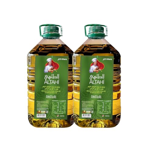 بهارات الطاهي SPICES AL TAHI Blend Olive Oil Making Cooking and Frying Healthier Rich in Taste Premium & Light Flavor Healthy Organic Blended Oil 5Lx2
