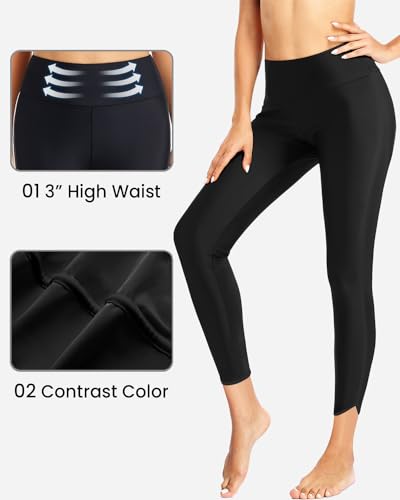 Holipick High Waisted Swim Pants for Women - Swimming Leggings Swimsuit UPF 50+ Rash Guard3
