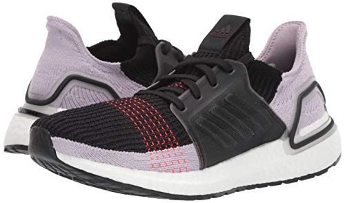 Adidas Women's Ultraboost 19 W Running Shoe, Core Black/Soft Vision/Solar Red, 6.5 Standard Us Width Us #TOP6