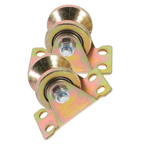 SOLUSTRE 2pcs Heavy Duty Small Pulley Block for Projects Silent Pulley Wheel for Track Mounting for Home and Industrial Use Efficient Material Handling