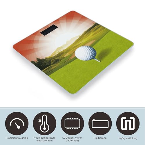 Báscula digital de baño Golf Sport con vidrio templado miniatura 3