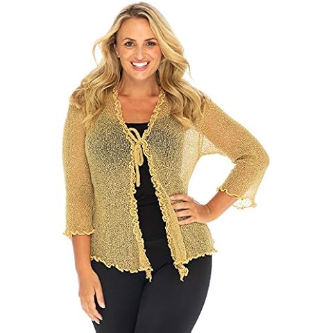Back From Bali Plus Size Ruffle Shrug Cover