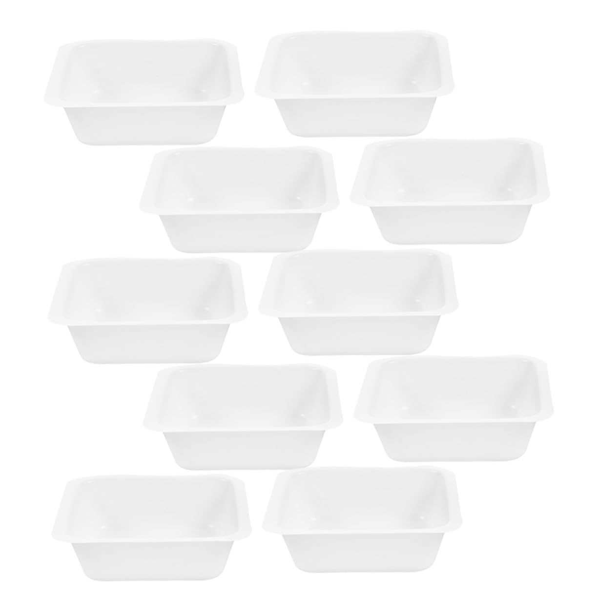 ULTECHNOVO 10pcs Square Weighing Dishes Portable Lab Containers for Accurate Measurements Food Scale Trays for Samples and Space-Saving Weigh Boats for Chemical Experiments