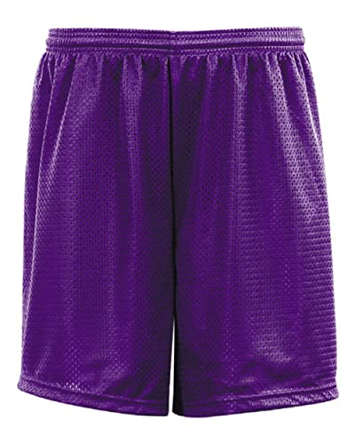 C2 Sport 5209 - Mesh Youth Shorts, Purple, Large