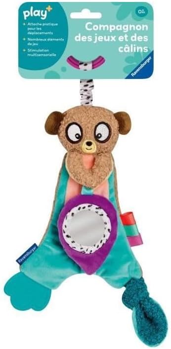 Ravensburger -Play + - My Baby Comforter Meerkat - from Birth - French Version - 34002