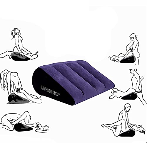 Almohadilla de cuña Inflable, Almohadilla Auxiliar de Postura de Yoga, Reduce la presión en la Parte Inferior de la Espalda, más satisfactoria